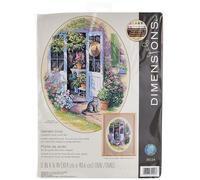 Dimensions Giardino Porta contato Punto Croce Kit-12 X 16