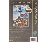 Dimensions Gold Collection Baliza Rocky Point, Tela, Dorado, 3.5 x 2 (8 cm x 5 cm)