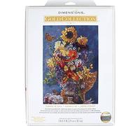 Dimensions Gold Collection Counted Cross Stitch Kit 11"X15"-Garden In Gold (14 Count)