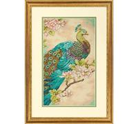 Indian Peacock Counted Cross Stitch Kit-9"X15"