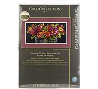 DIMENSIONS Juego de Punto de Cruz con diseño de Flores de alegría, Varios, uno