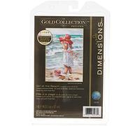 Dimensions - Patrón para Cuadro de Punto de Cruz, diseño de Chica en la Playa