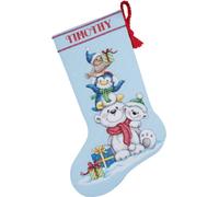 Dimensions Pila di Critters Calza Kit Punto Croce contato-16 Lunga