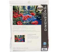 Dimensions PN-0173900 Needlepoint Lakeside Poppies Kit, Algodón, Multicolor, 11 Inches x 16 Inches
