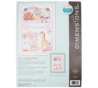 Dimensions Record di nascita per Bambino contato Punto Croce Kit-10 X 14