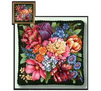 Dimensions Splendore Floreale Needlepoint Kit-14 X 14 cucita In Filo