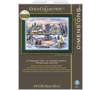 Dimensions X Stitch Kit A Treasured Time Un Tiempo preciado, Algodón, Multicolor, 41 x 30 cm