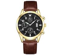 Dimfurke Reloj para hombre con función de piel popular con calendario luminoso Hgd310, B, One Size