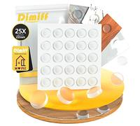 Dimiff Lagrimas Silicona 25pz Ø22 mm, Lagrimas Silicona Adhesivas, Transparente Silicona Cristal Mesa, Gotas Silicona Adhesivas para Puertas, Portátiles, Armarios, Asientos de Inodoro