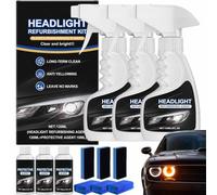 Diminishty Headlight Cleaner, Supani Headlight Restoration Fluid Kit, Q4 Headlight Restoration Polish, Automotive Headlamp Restoration Fluid Kit for All Vehicle Types (3)