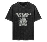 Dimitri Vegas & Like Mike Men's T-Shirt Unisex Black Cotton Print tee Shirts XL