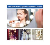 Dimmable LED Vanity Mirror Light Kit Suitable for Various Brands with New Style Bulbs for Enhanced Lighting Experience