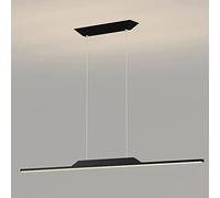 Dimmable Linear Pendant Light Fixture 16W/20W/24W LED Chandelier Dining Room Island Long Hanging Light Nordic Restaurant Office Bar Coffee Pendant Lamp