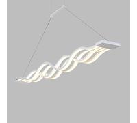 Dimmable Pendant Light for Dining Room, Metal Acrylic Ceiling Light Fixture, Height Adjustable Chandelier Light Pendant Lights with Remote Control Decor Lighting