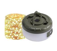 Dimmable Tent String Lights - 26ft Portable Outdoor Led String Light for Camping Garden Patio | Ambient Canopy Decor Lighting for Festival Tent, Backyard Party, Holiday Event, Travel and Adventure