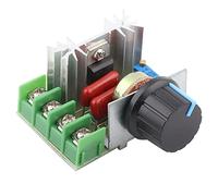 Dimmer Regulador de Voltaje, Controlador de Velocidad del Motor 2000W 25A AC 220V LEDRegulador de Voltaje, Regulador de Intensidad, Controlador de Velocidad del Motor, 2000 W, 25