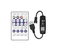 Dimmer Remoto: luz LED, Control RGB | Controlador de Tiras, Unidad de Rango de señal de 2.4GHz, Control Remoto inalámbrico para configuración de iluminación de Cinta para Cambiar de Color