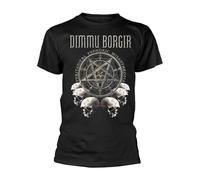 Dimmu Borgir Puritanical Euphoric Misanthropia Skulls Hombre Camiseta Negro XL 100% algodón Regular