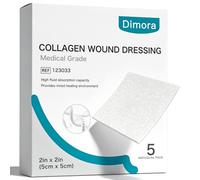 Dimora Apósito de colágeno para heridas de 5 x 5 cm, 5 unidades