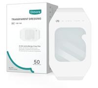 Dimora Apósito de película transparente, 50 paquetes, vendajes transparentes adhesivos impermeables de 4 x 5 pulgadas, cubierta de heridas para escudo intravenoso, vendaje de cuidado posterior del