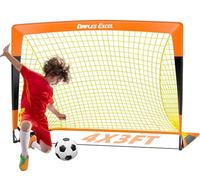 Dimples Excel Portería de Fútbol Infantil Pop-Up Plegable | Set de 1 o 2 | Accesorios Opcionales: Balón, Bomba y Conos | Ideal para Niños y como Regalo Deportivo al Aire Libre