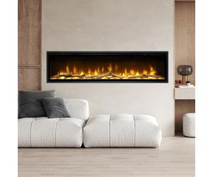 Dimplex Ignite Evolve Optiflame, Chimenea Eléctrica de Pared (156 cm, sin Madera de Roble)