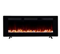 DIMPLEX Sierra Chimenea Eléctrica 48"/122cm, 1300w/1600w: Piso Chimenea, Montaje en Pared Chimenea, Empotrable Chimenea, Control de Smartphones, Efecto Llama 8 Colores, Efecto de Sonido de crujido