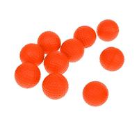 DimyFew 10 Piezas Pelota de Golf Práctica Pelota Entrenamiento Suave Bola Espuma Diseño Flexible Material Poliuretano Adecuada para Entrenamiento Deportes, Naranja
