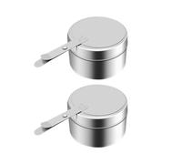 DimyFew 2 Piezas de Bandejas Calentadoras para Buffet, Ideales para Fiestas Y Incluye Soporte para Latas Y Una Bandeja para Mantener Caliente La