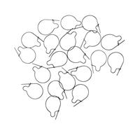 DimyFew 20 Piezas Maggots Clips para Pesca con Sujetadores de Pelo Ganchos de Carnada y Anillos de Cebo Diseño Fácil de Usar en Hierro Adecuado para Pesca, L