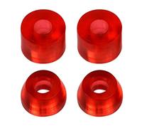 DimyFew 4 Piezas Bujes para Skate Kit de Reconstrucción para Camión Set de Aislantes Vibraciones Material PU Compacto Adecuado para Deportistas Rutas Urbanas, Rojo 95A Longboard