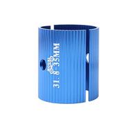 DimyFew Adaptador de Potencia de Manillar de Bicicleta de Aleación de Aluminio, Ligero Y Que No añade Ninguna Carga a Tu Bicicleta, Azul 31,8-35mm