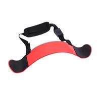 DimyFew Aislador de Bíceps Equipo para con Barra Cinturón de Musculación Soporte para Tríceps Portátil con Correa Totalmente Ajustable Adecuado para, Rojo