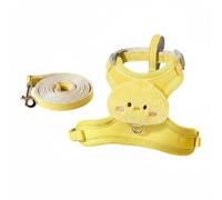 DimyFew Arnés Ligero Transpirable Ajustable Arnés Quick-Put de Malla Suave para Perros Pequeños, Cachorros, Paseo, Exterior, Viaje, Amarillo, Amarillo Pollito, M Recomendado 7-15斤