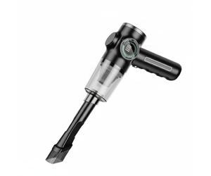 DimyFew Aspiradora de Coche Aspirador Inalámbrico de Mano con Succión Eficiente Pantalla de Estado y Filtro HEPA Reutilizable Compatible con Puertos USB, Negro