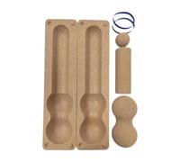 DimyFew Balance Board Set de Tabla de Equilibrio Rodillo Masajeador Banda de Resistencia Y Pelota para Fortalecer Pies Entrenamiento de Movilidad Adecuado Par