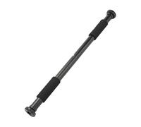 DimyFew Barra para Puerta Barra de Dominadas Barra Ajustable Barra Telescópica Barra Horizontal Hecha de Acero Resistente con Diseño Antideslizante Adecuada, Barra Negra y Negra