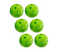 DimyFew Bolas de Pickleball Interior Bola Hollow 26 Hoyos Torneo Pickleballs Calidad Profesional de 74 Mm para El Juego de Torneo Sancionado, Verde 6 Piezas