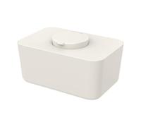 DimyFew Caja de Pañuelos para Toallitas Faciales, Solución de Almacenamiento Portátil para Mueble de TV Y Zona de Té, Beige