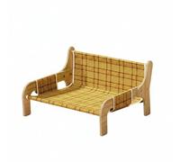 DimyFew Cama Rascadora Multiusos, Cama De Madera Mejorada con Estera De Bambú