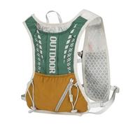 DimyFew Chaleco de Running al Aire Libre Chaleco de Hidratación Mochila Mochila Deportiva con Tiras Reflectantes de Alta Visibilidad para Salidas Nocturnas , Verde