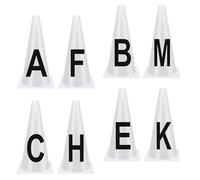 DimyFew Conos de de 8 Piezas Conos de Entrenamiento Fáciles de Configurar Letras Livianas Estables