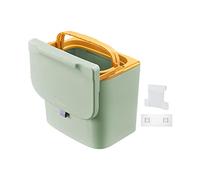 DimyFew Cubo de Basura Bajo El Fregadero, Gran Capacidad de Carga, Dos Métodos de Instalación, Contenedor de Compost para Residuos de Cocina, Encimera de Baño, Poste amarillo 7L