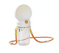 DimyFew Dispensador Agua Portátil con Correa Ligero para Perros, Paseo, Viaje, Blanco, Botella De Agua para Exteriores con Correa