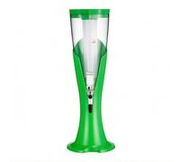 DimyFew Dispensador Cerveza Resistente Torre Cerveza Base Opaca Equipo Bar, Verde, Verde