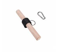 DimyFew Entrenador de Fuerza de Brazos Rodillo de Muñeca Fortalecedor de Antebrazo Barra de Agarre Musculador Estructura Robusta para Elevadas con Correa, 30CM