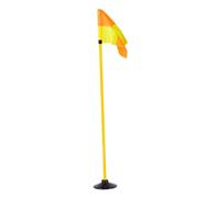 DimyFew Equipo de Entrenamiento de Banderas de Esquina de Fútbol, con Base de Goma Redonda, Poste de Agilidad de Fútbol, Barra de Advertencia para Hockey