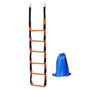 DimyFew Escalera de Cuerda para Embarcación, Ligera, Práctica, Antideslizante, Portátil, para Bote Inflable, O Bote de Vela, 6 Escalones 30x204cm