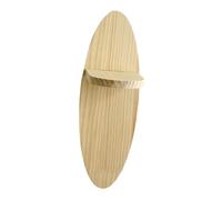 DimyFew Estante Flotante Ovalado de La Pared, Soporte de Exhibición de Madera, Estantería de Almacenamiento de La Pared de Entrada Práctica de Oficina Creativ, Estante Superior, Individual