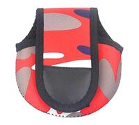 DimyFew Funda Protectora Carrete Pesca con Bolsa de Neopreno Resistente Al Agua Cubierta para Carrete de Trolling Adecuada para Pescadores Viajes de Pesca Com, Rojo